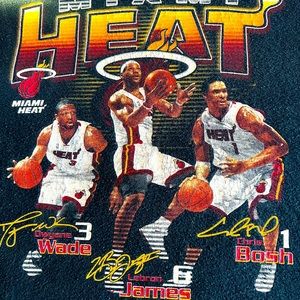 Miami Heat Wade/James/Bosch XL vintage T Shirt